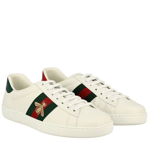 gucci shoes white ootd men|all white gucci shoes men.